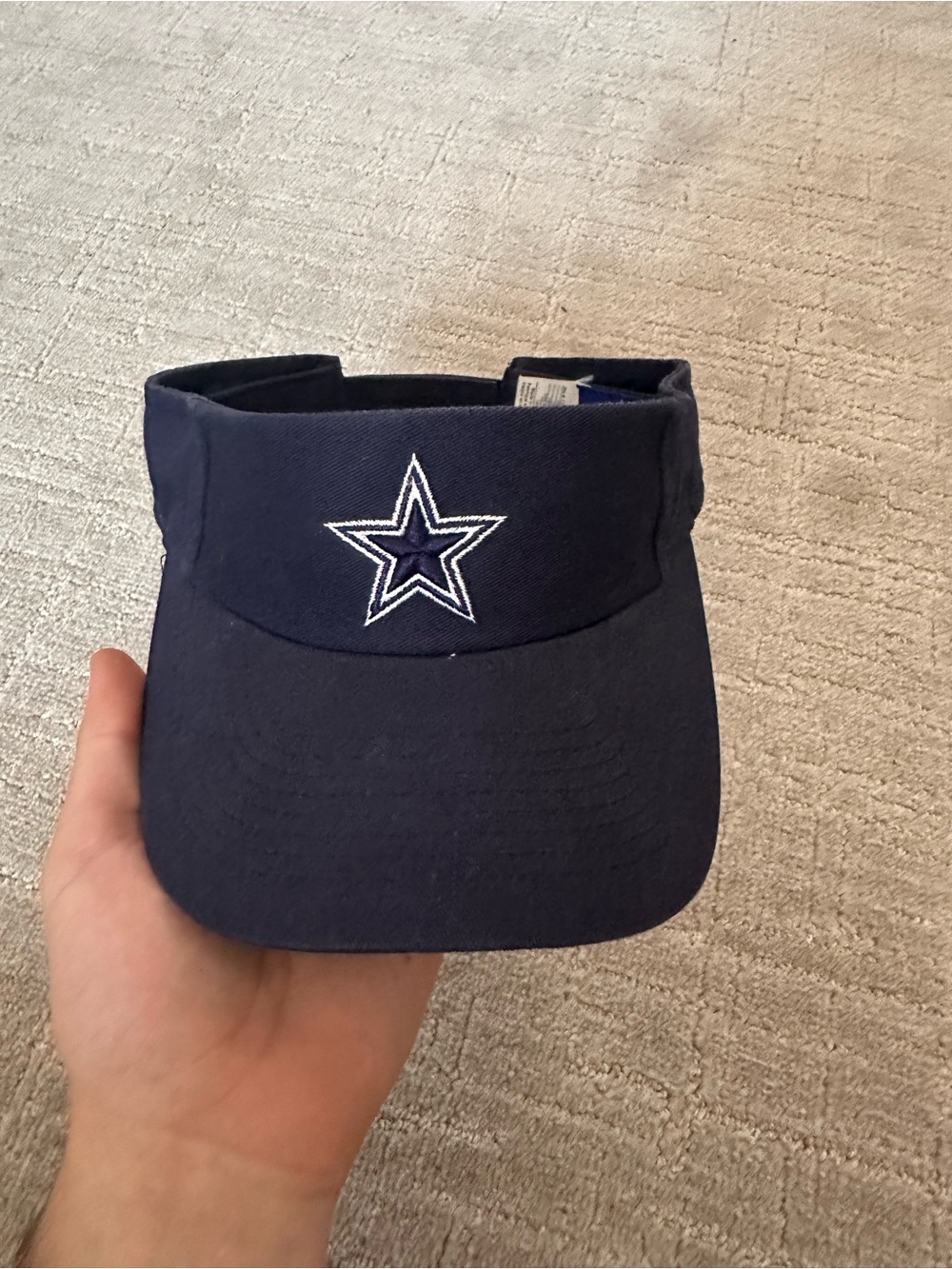 Men’s Dallas cowboys Navy Star Visor